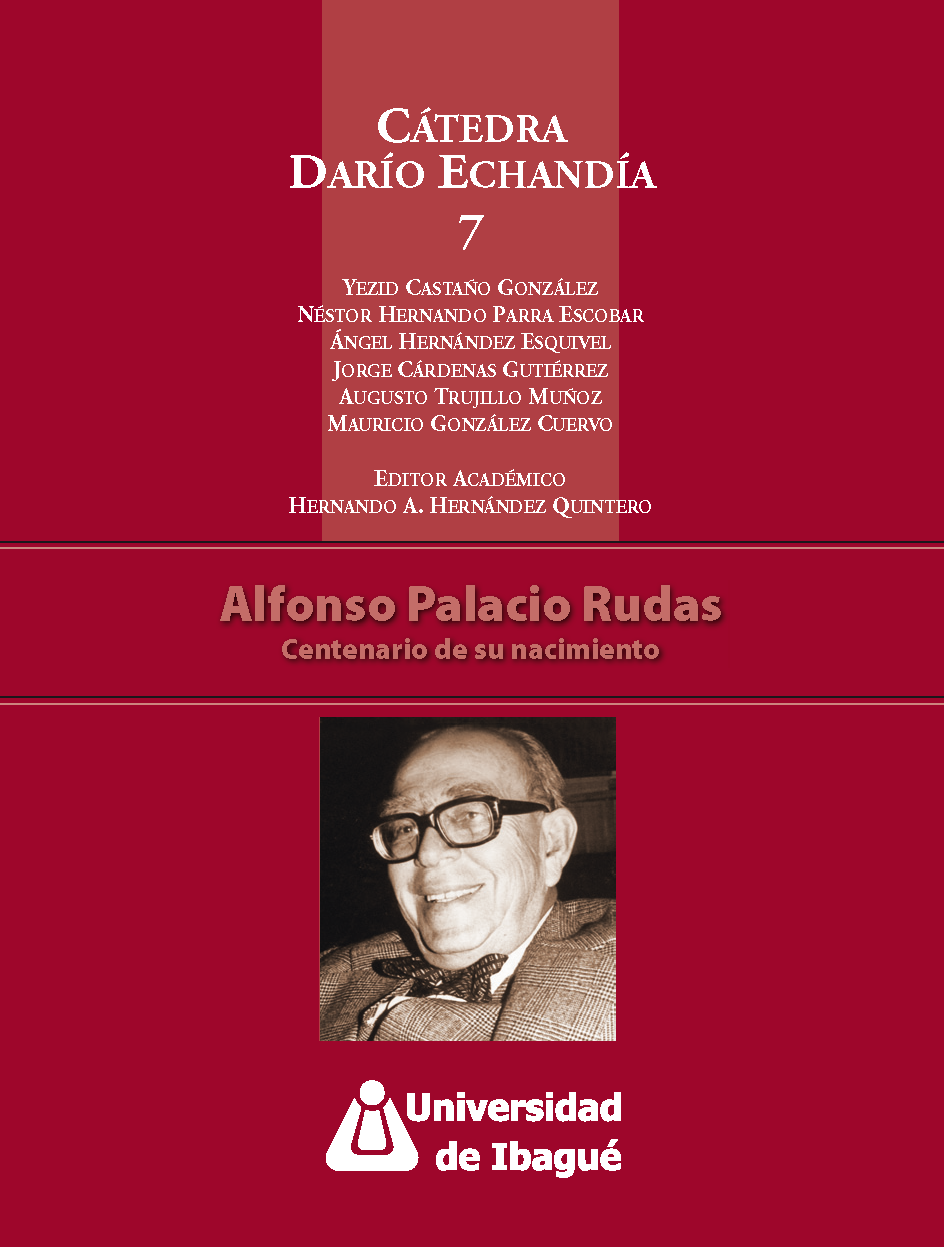 Cover of Alfonso Palacio Rudas: Centenario de su nacimiento